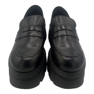 Chunky Leather Platform Oxford Shoes